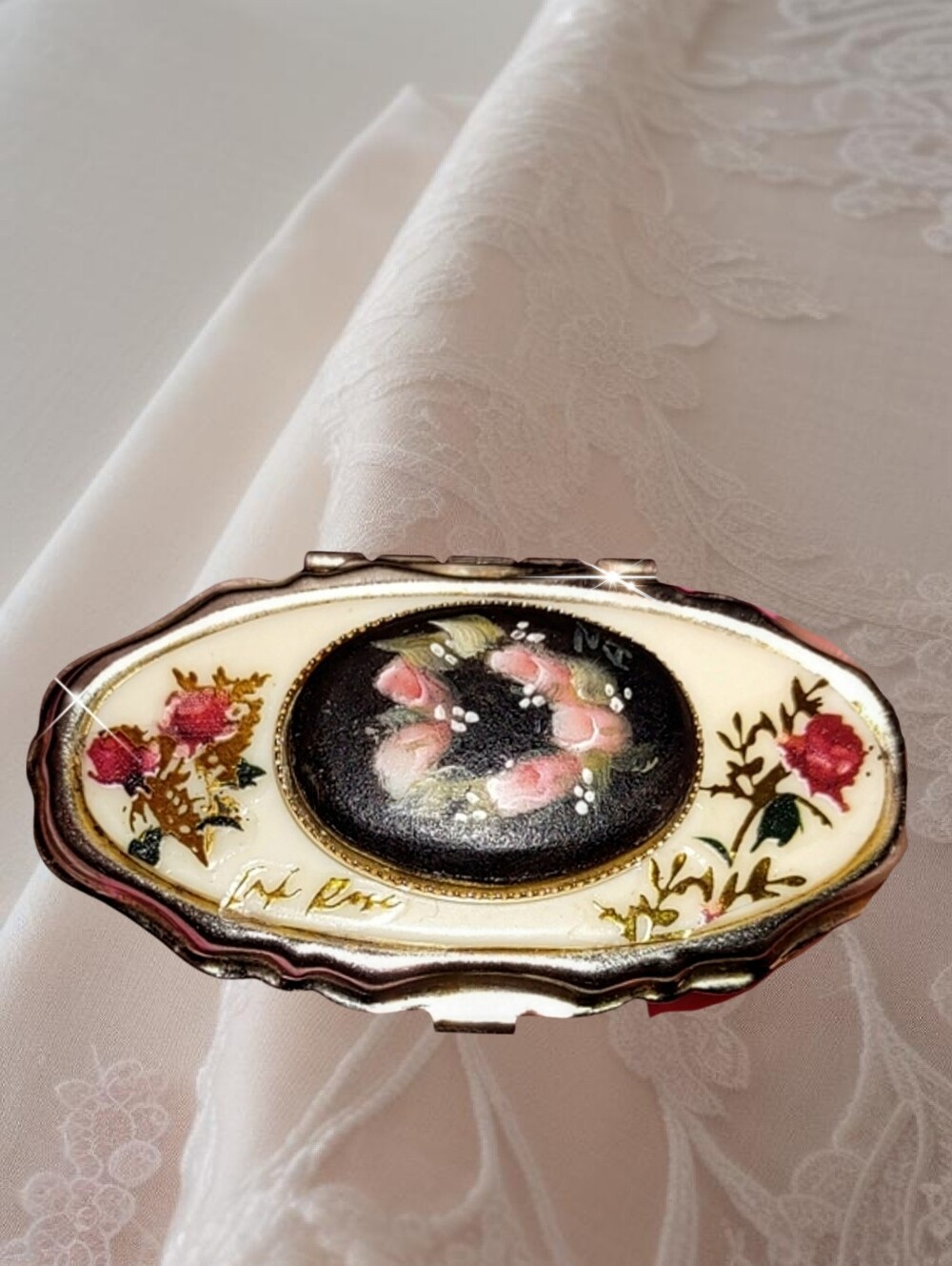 Vintage Victorian Style Pill Case